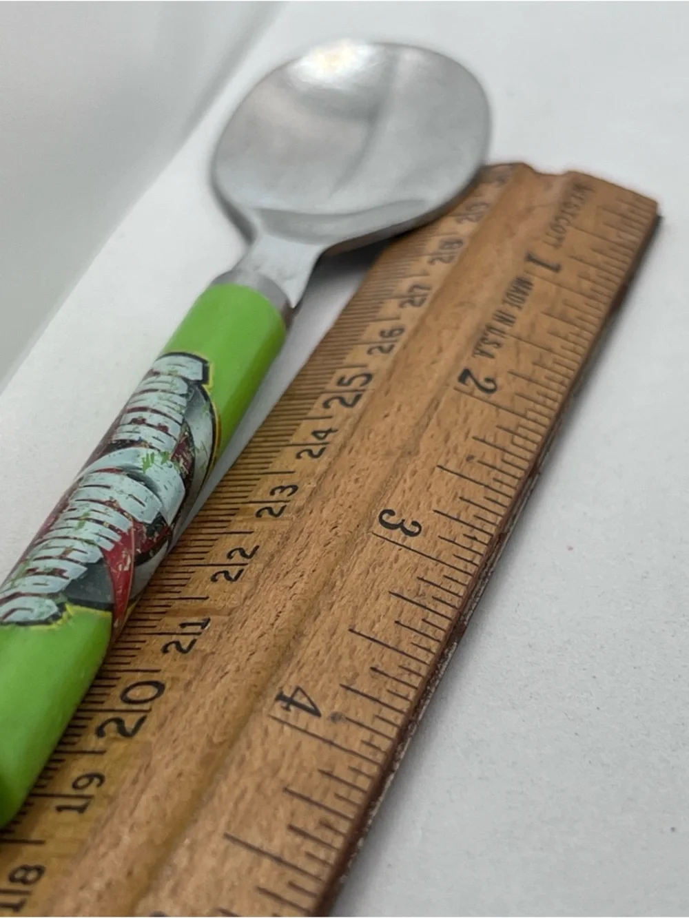 Green Power Ranger Toddler Spoon Vintage Collectible Childs Spoon
